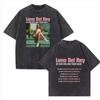 Tricou Spălat Lana Del Rey Turul Stadionelor UK și Irlanda Vintage Gât Rotund Mânecă Scurtă Tricouri din Bumbac