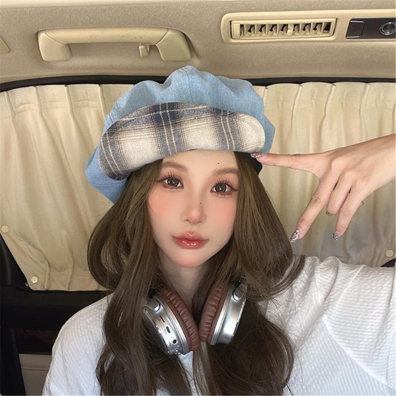 Trendy Painter Hat Oversized Fashion Hat British Beret for Dating Photography Cabbie Headwear Painter Hat