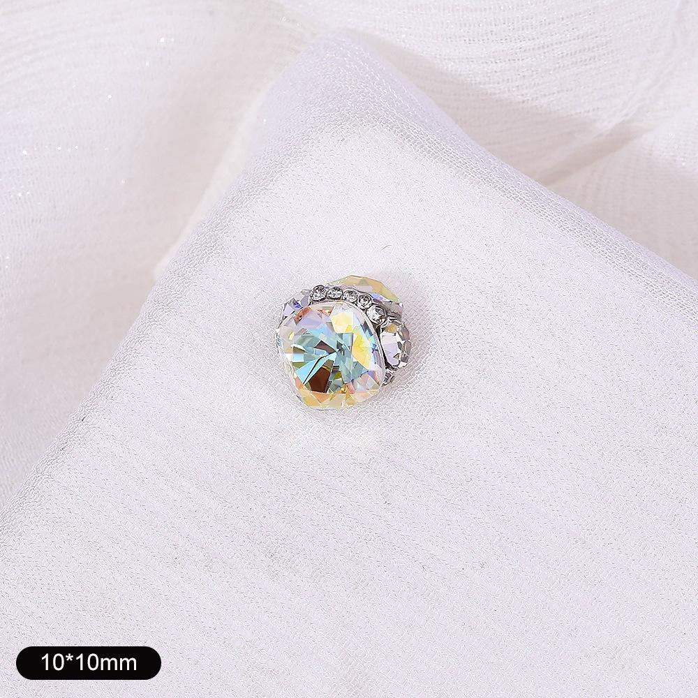 Nail Art Jewelry High-Quality Fat Square Handmade Stacking Diamond Finished Diamond Nail Art Diamond Jewelry K9 Crystal Nail Art Diamond