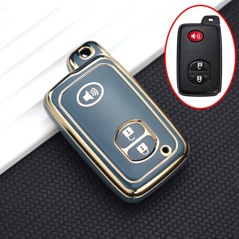 2/3/4 Buttons Tpu Car Key Case Cover For Toyota Camry Prius Land Cruiser Prado 150 Crown For Subaru Foreste Xv Key Chain Set