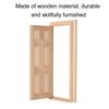 1:12 Doll House Mini Wooden Door for Dolls DIY Dollhouse Furniture Accessories