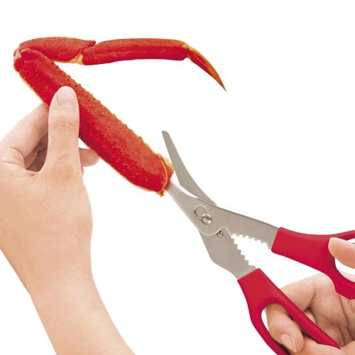 Kai KAI Crab Scissors, Detachable, Easily Cuts Crab Shells, Crab Cracker, KAI KITCHEN, Made In Japan, DH8202