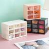 New Nine-Grid Drawer Storage Box: Dustproof Organizer for Dorms, Cosmetics, Jewelry, and Sundries