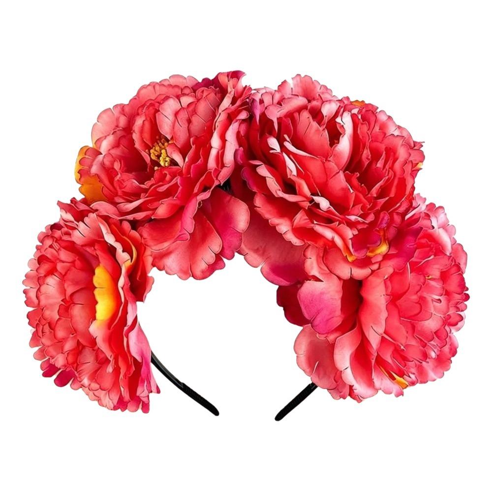 Rose Headpiece Artificial Flower Crown Gorgeous Design Bohemian Hair Accessories Wedding