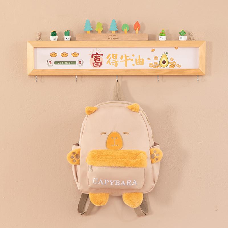 Cute Cartoon Bear Children's Backpack For Kindergarten Students With Spacious Design And Lightweight Oxford Cloth