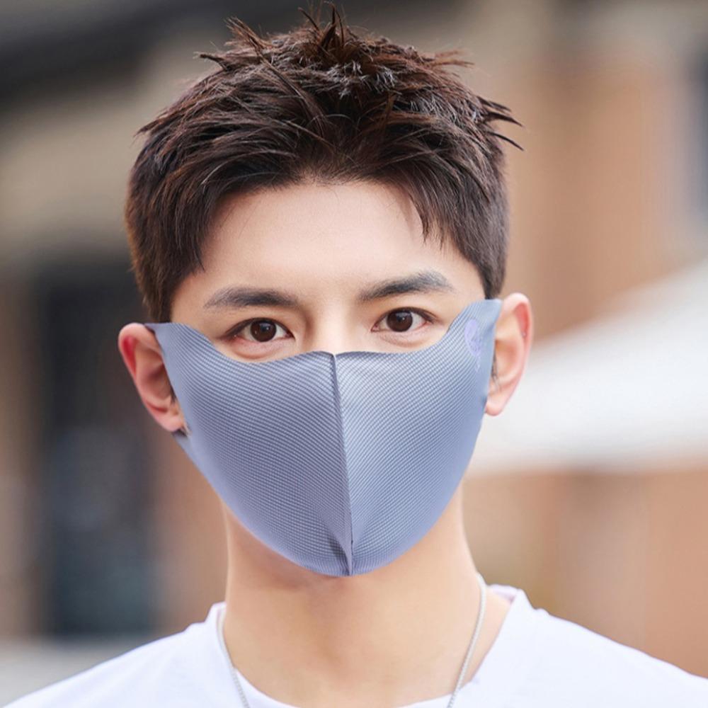 Sunscreen Face Scarf Ice Silk Mask Face Mask Face Gini Mask Traceless Face Cover  Fishing