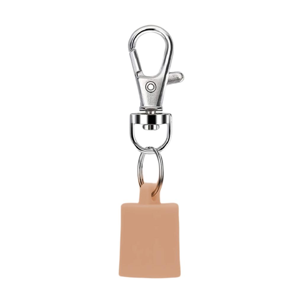 Initial Letter Keychain Caps for Lip Balm Replacement Cover Stylish Key Holder Practical Present for Women and Girls