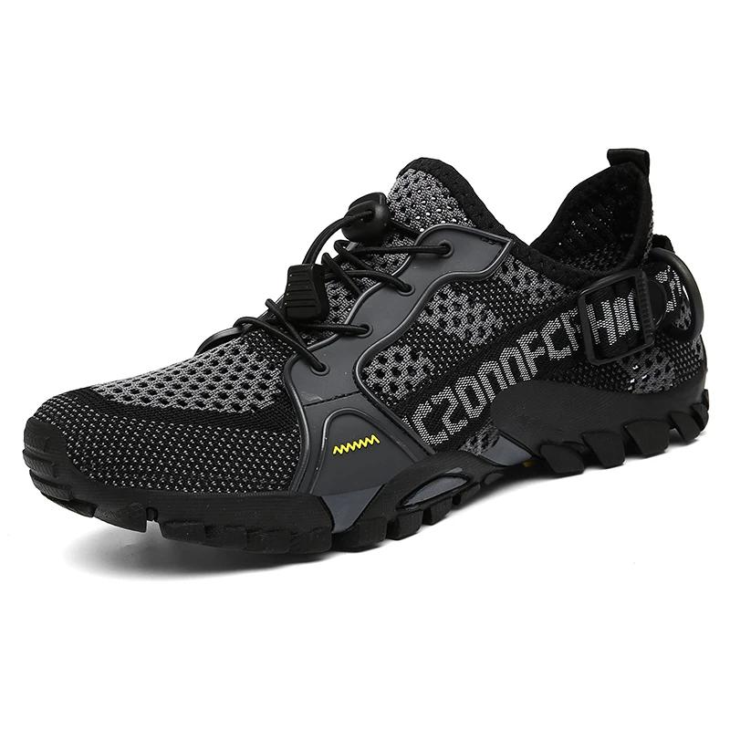 Fashion Men's Shoes 2024 New Breathable Mesh Outdoor Non-slip Light Walking Casual Trekking Sneakers Beach Wading Shoes Unisex Women