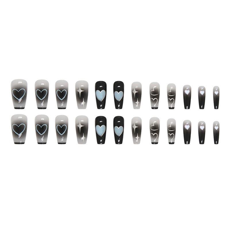 

24 шт. накладных ногтей, короткие квадратные накладные ногти, симпатичные дизайны, глянцевые накладные ногти, ногти на Хэллоуин, симпатичные, полное покрытие, клей для ногтей, палочка с 2 мл клея One Size