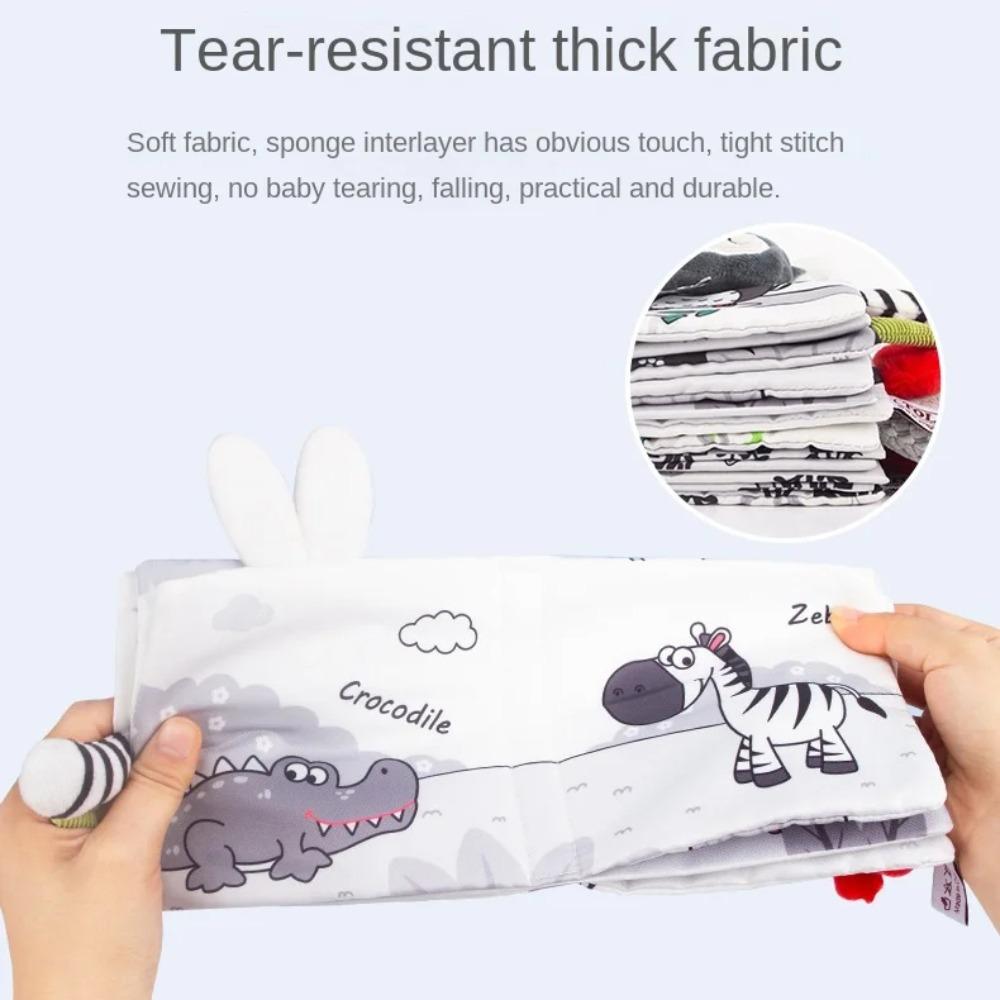 Not Be Torn Quiet Cloth Book High Contrast Soft Baby Books Infant Baby Cloth Book  Early Learning