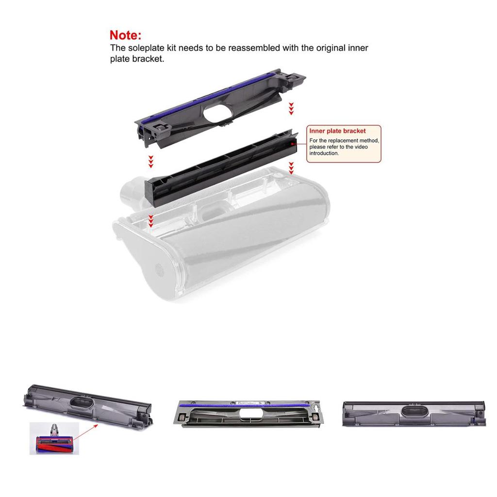 For V7 V6 V8 V10 V11 Vacuum Cleaner Brush Head Bottom Soleplate Cover