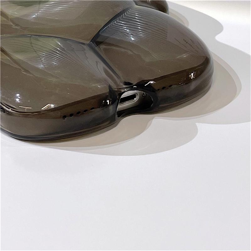 Ins Japan Cute 3d Bear Transparent Phone Case For Iphone 14 13 12 11 Pro Xs Max X Xr Cartoon Clear Animal Shockproof Soft Cover