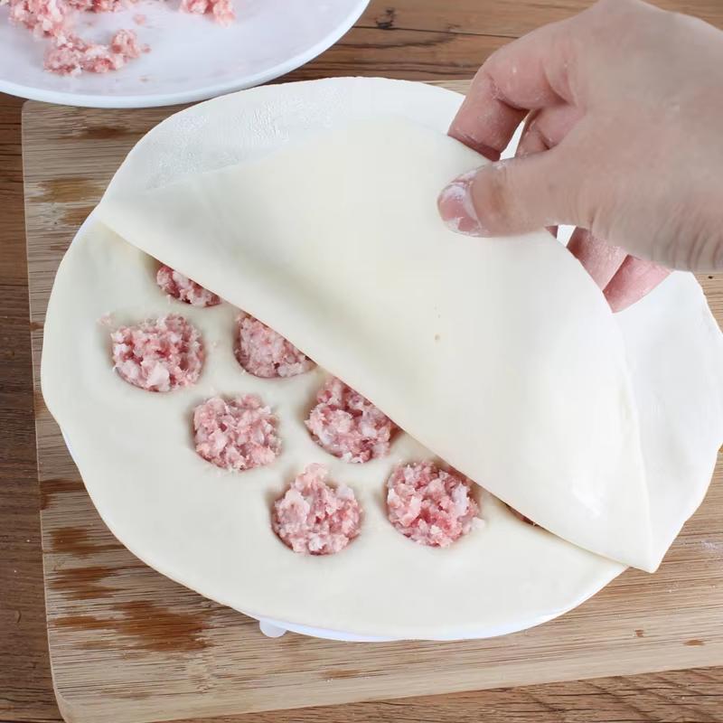 19 Hål Rysk Ravioli-tillverkare Dumplingsform PP Pelmeni Köttdumplings-tillverkare Maskin Ravioli-skärare Köksredskap Prylar