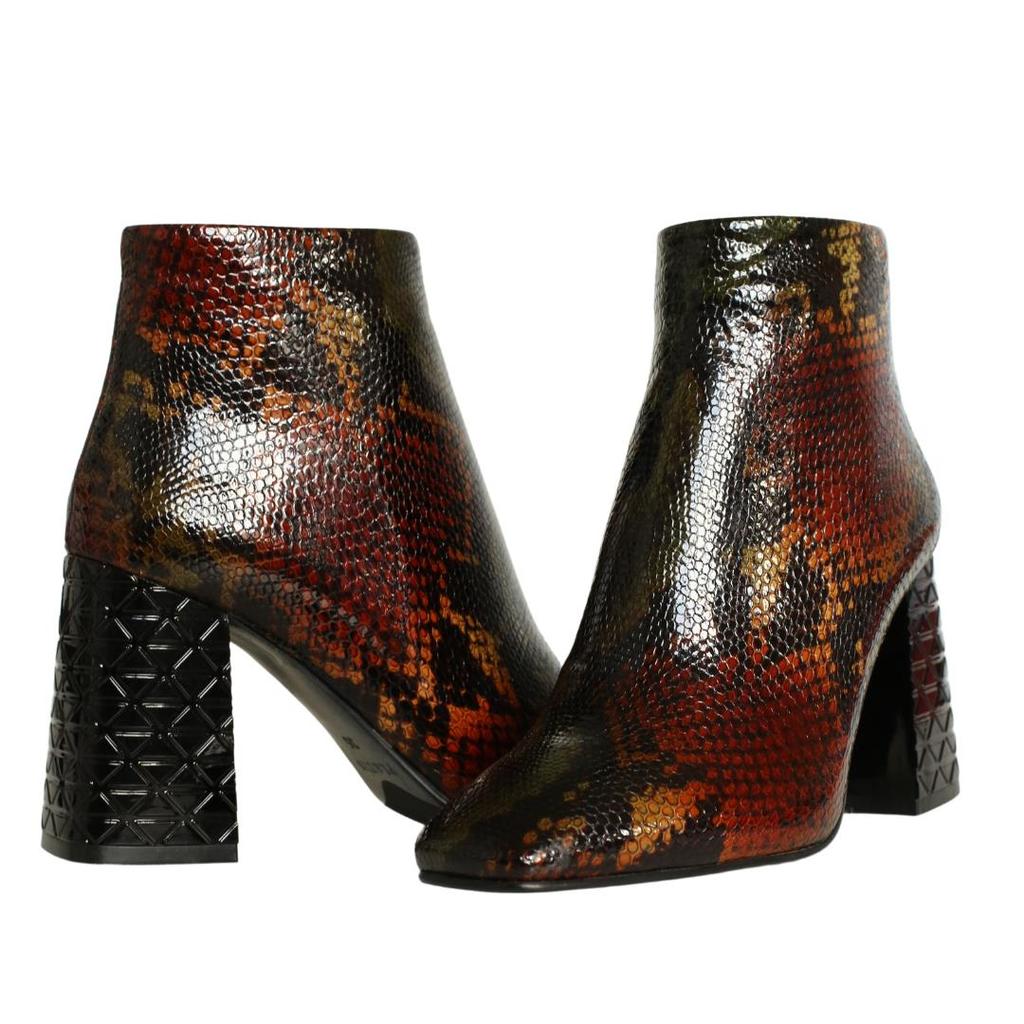 Damen Stiefel aus echtem Leder mit hohem Absatz