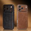 Magnetic Suction Full Coverage Leather Case for Apple iPhone 12-17 Pro Max, Drop-Proof, Men's & Women's