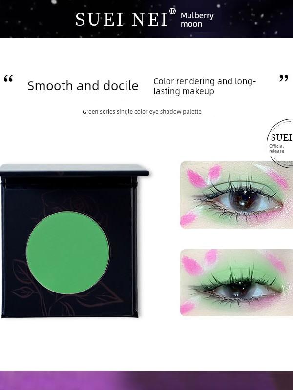 Christmas Makeup Suetnei Mulberry Moon Bud Green Green 6 Color Palette Matte Green Eye Shadow Monochrome Light Green Pure Green Grass Green