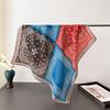 Trendy Print Square Scarf For Women Cotton Velvet Neck Scarf Shawl Warp Elegant Neckerchief Bandanas Ladies Hijab