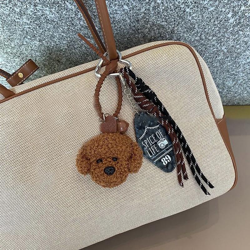 

Cartoon Cute Plush Bear Keychains For Women Bag Pendant Couple Car Key Chains Kawaii Backpack Decoration Accessories Gifts коричневый