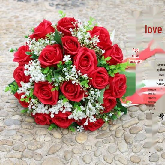 Koreanischer Waldstil Braut-Handstrauß für Hochzeit oder Foto-Requisiten