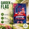 250th Anniversary American Garden Ag Decoration 250th Anniversary Free Double Sided Three Layered American Patriotic Ag