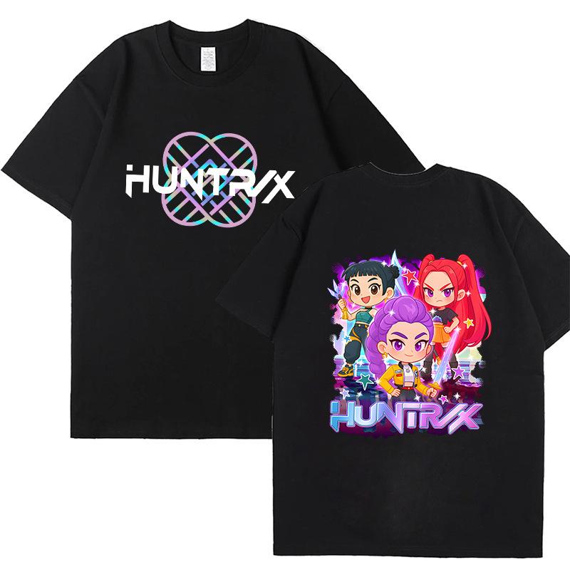 Kpop Korean Wave Witch Hunt Printed T-shirt Round Neck Top Short Sleeve 5982 EMA S