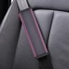 Embossed Fiber Leather Car Seat Belt Shoulder Strap Cover 1Pc Decompression Comfort Easy To Clean for Daily Use 1PCS