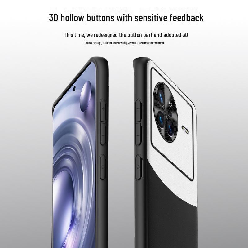 VivoX80 Handyhülle aus Flüssigleder - Sturzsicher, Schmutzabweisende Schutzhülle, Einteilig.