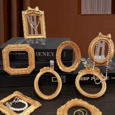 Gold DIY Shadow Box Frame 3D DIY Mini Photo Frames European Retro Relief Gold Wedding Photo Display Frames