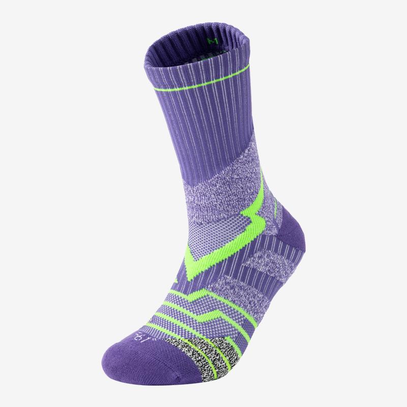 361 Degrees Men Basketball Socks High-top Breathable Professional Sweat Absorbing Training Anti- Slip Long Tube Male Hose 512433