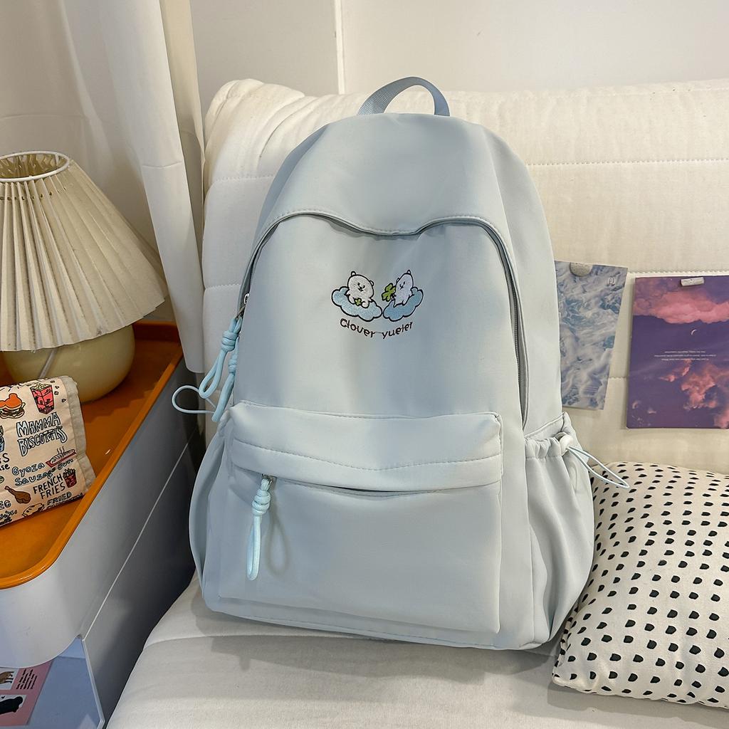 Schoolbag High Value Cute Schoolbag Girls Junior High School College Students Large Capacity Niche Girls Backpack Lightweight Travel Backpack