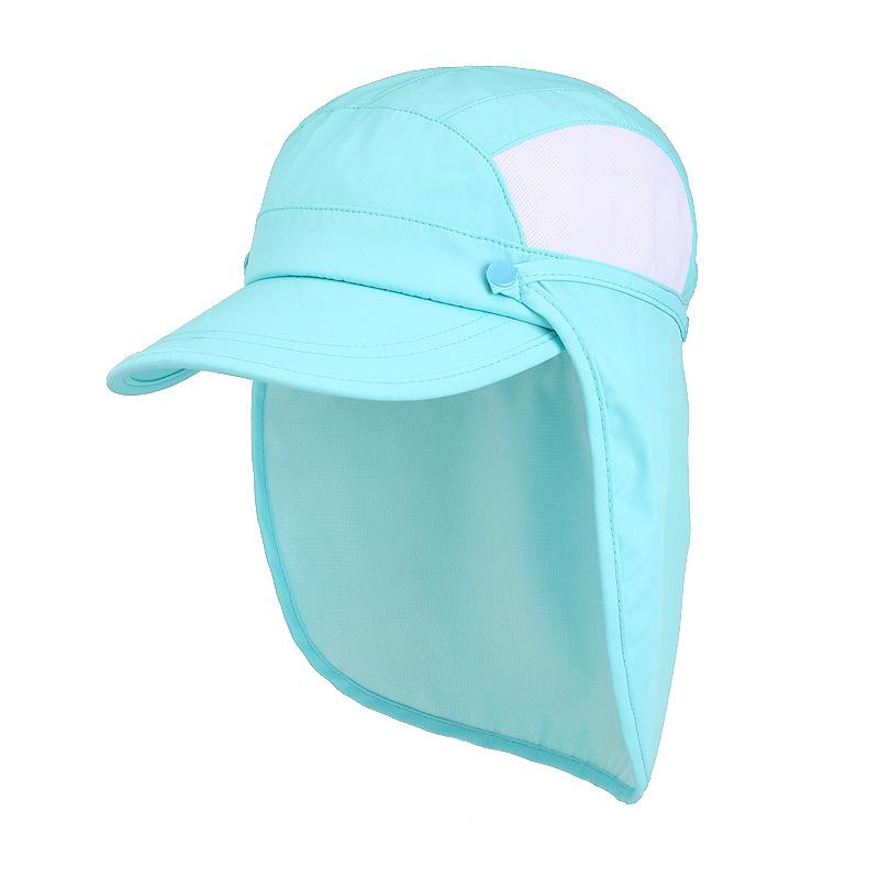 Baseballkappe Jungen Frühling und Sommer Outdoor Radfahren Bergsteigen Reisen Sonnenschutz Schatten Nackenschutz Umhangkappe Kinderkappe