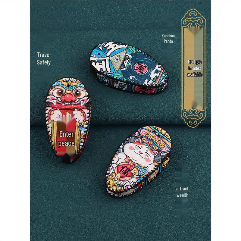 2023 Lantu Chasing Light Car Key Case - Protective Key Bag with Buckle