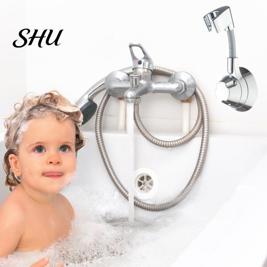 Adjustable Hand Shower Holder Easy Installation Waterproof Bracket Wall Mount Self-Adhesive for Home Lightweight Bathroom Accessory