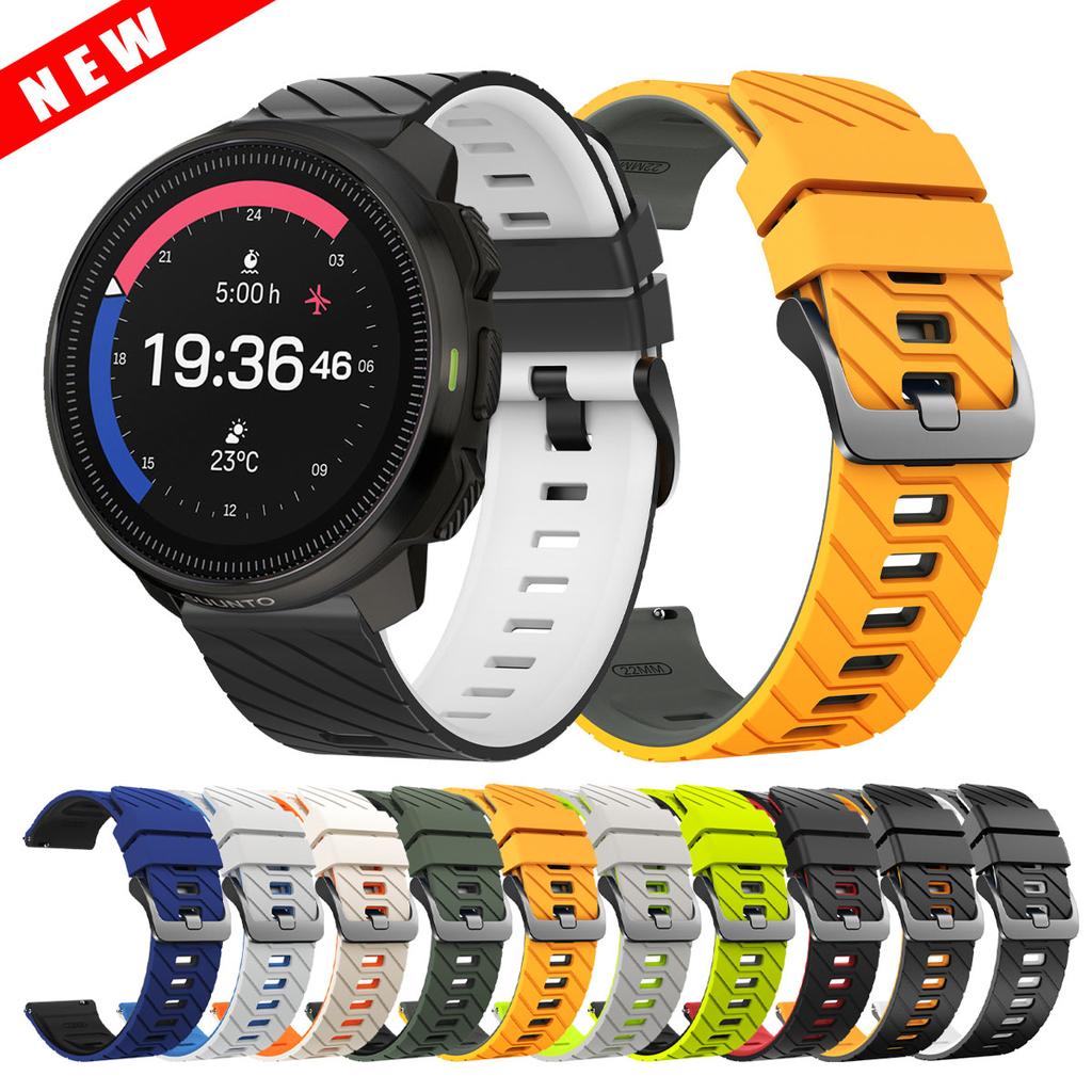 22mm Sport Silicone Strap For SUUNTO RACE RUN/Race S/Ocean Watch Band For SUUNTO 9 PEAK PRO/5 PEAK/VERTICAL Bracelets Wristband
