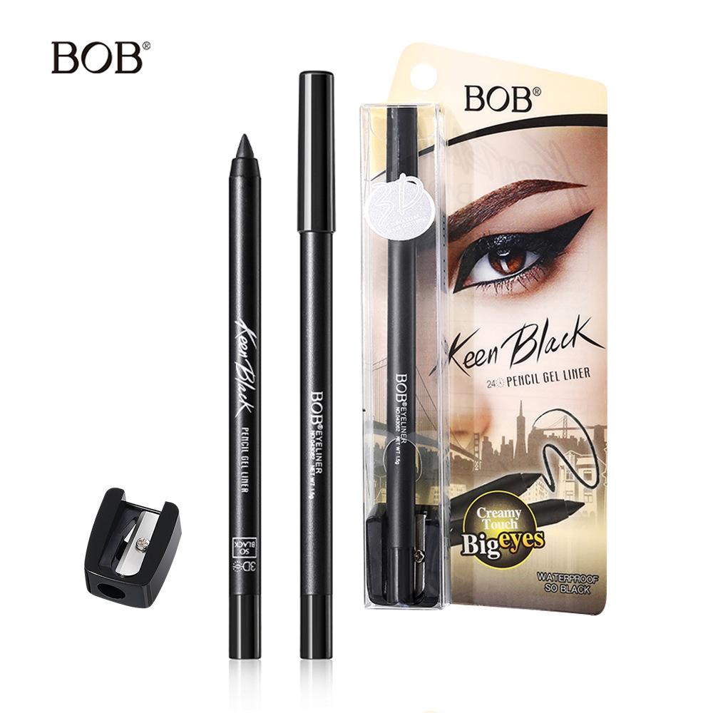 BOB Langlebiger, strahlend schwarzer Eyeliner Stift wasserfest, wischfest und farbecht Anfänger natürlicher Farbton Eyeliner