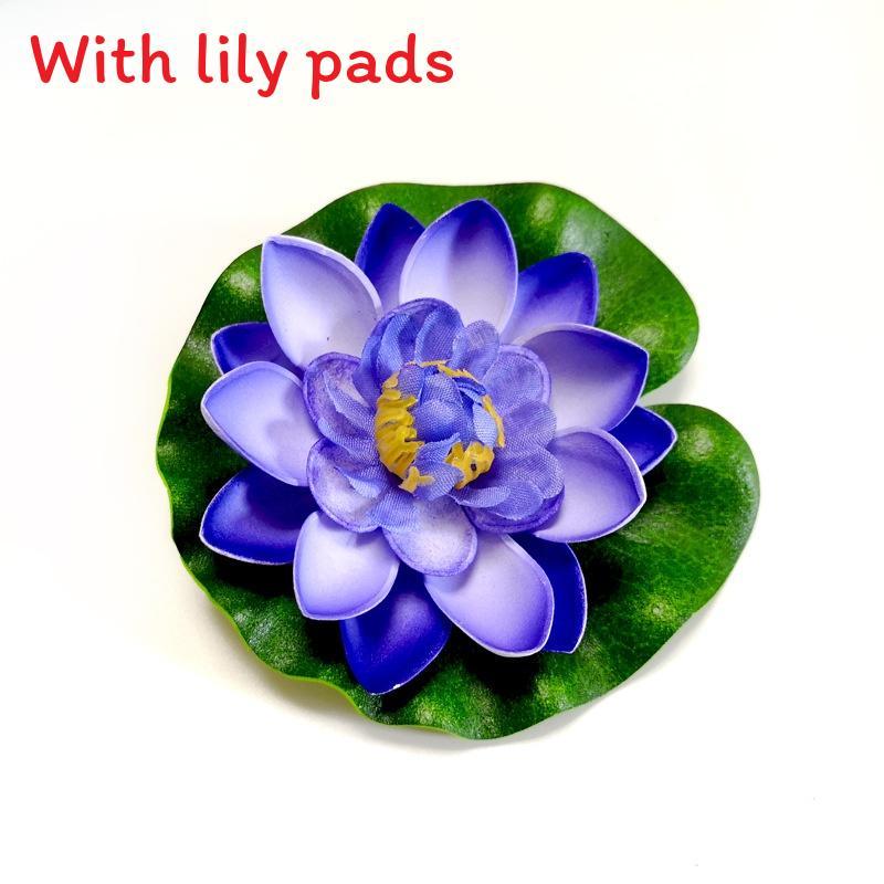Water Garden Artificial Lotus Flower With Floating Design For Home Decor And Aquariums