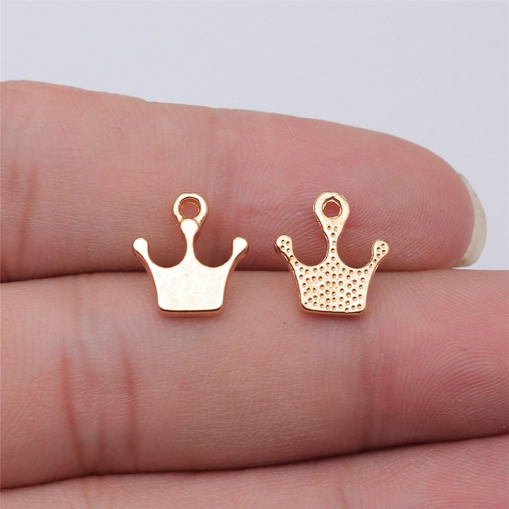 Charms Crown Pendants Minimalist Jewelry Components QC035