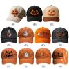 Halloween Pumpkin Face Baseball Hat for Men Women Adjustable Funny Party Hats for Fishing Camping Picnic Beach Family Outings