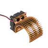 Model Accessory Heat Sink With Cooling Fan for 1 10 Scale Electric RC Car 540   550 Motor
