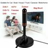 Portable HD Digital TV Antenna Indoor Outdoor Amplified DAB Antenna 200 Miles Ultra HDTV With Magnetic Base Aerial Set Smart TV