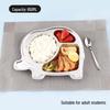 ZISIZ 304 Stainless Steel Divided Meal Plate