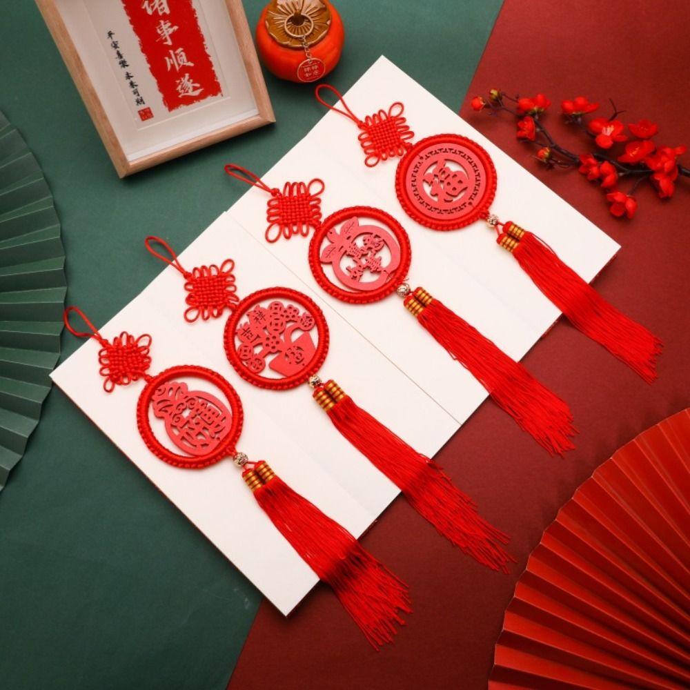 Traditional Chinese Knot Pendant Reusable New Year Ornament  Christmas