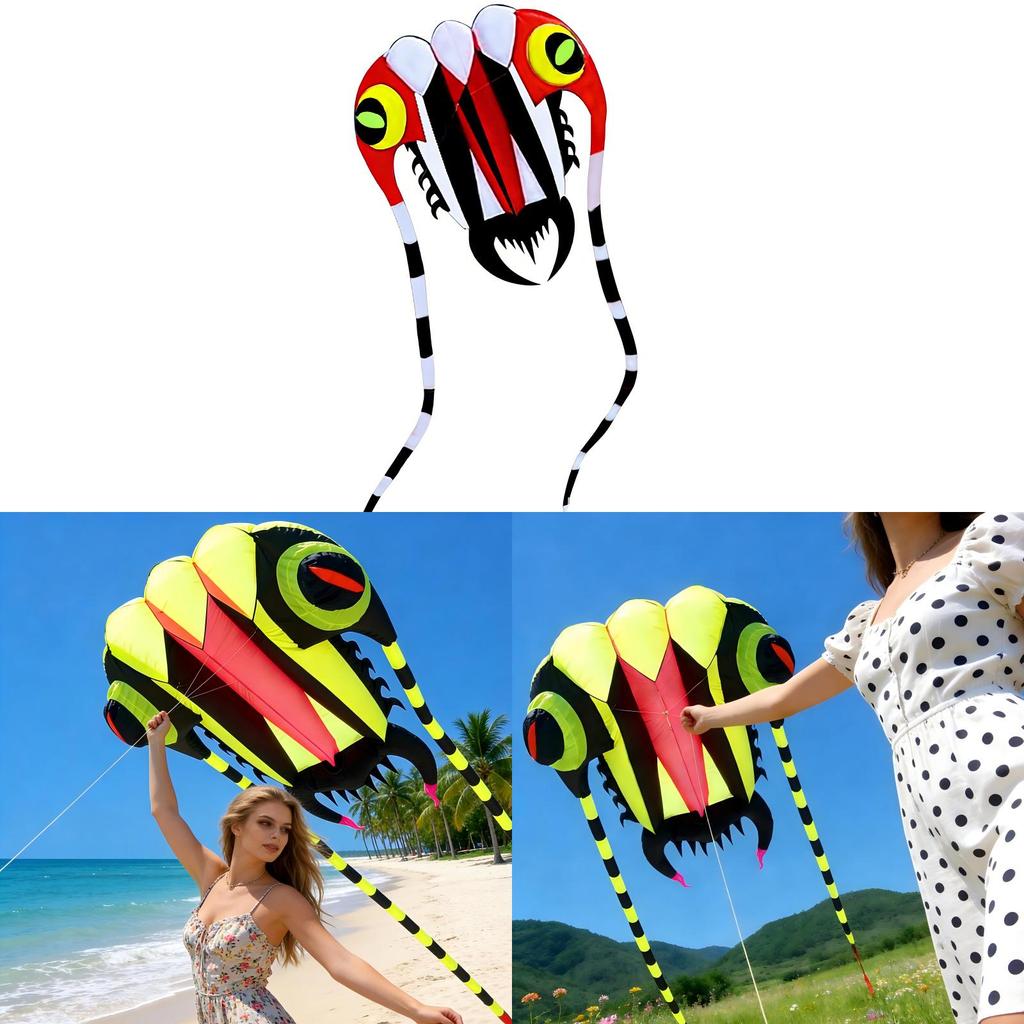 Soft Tailed Insect Kite With Glass Fiber Frame For Childrens Outdoor Play And Gift Giving