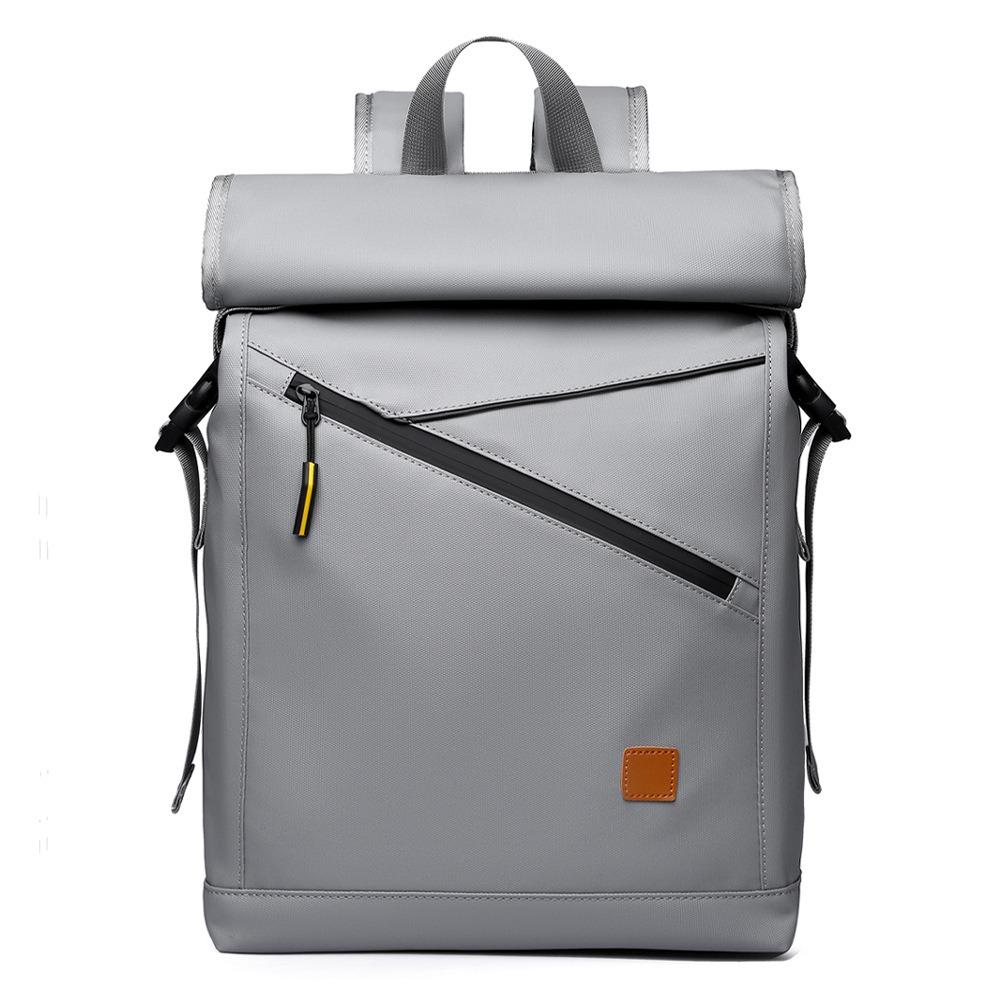 WEIXIER Spring New Fashion Men's Business Backpacks PU Waterproof Wear-resistant Large Capacity Rucksack Top Expandable Travel Computer Bag for Male