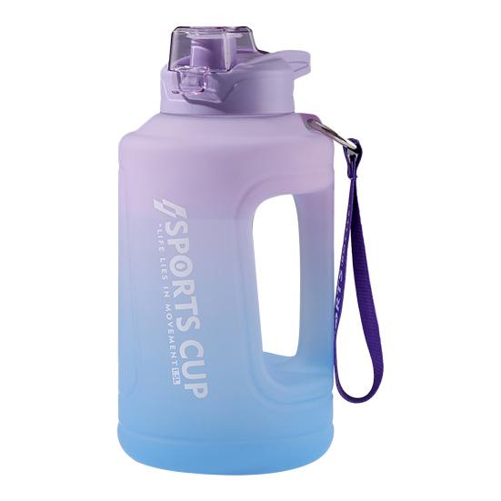 1500/2300/3780ml Large Capacity Ergonomic Handgrip Water Bottle Food Grade Leak-proof Lid Big Water