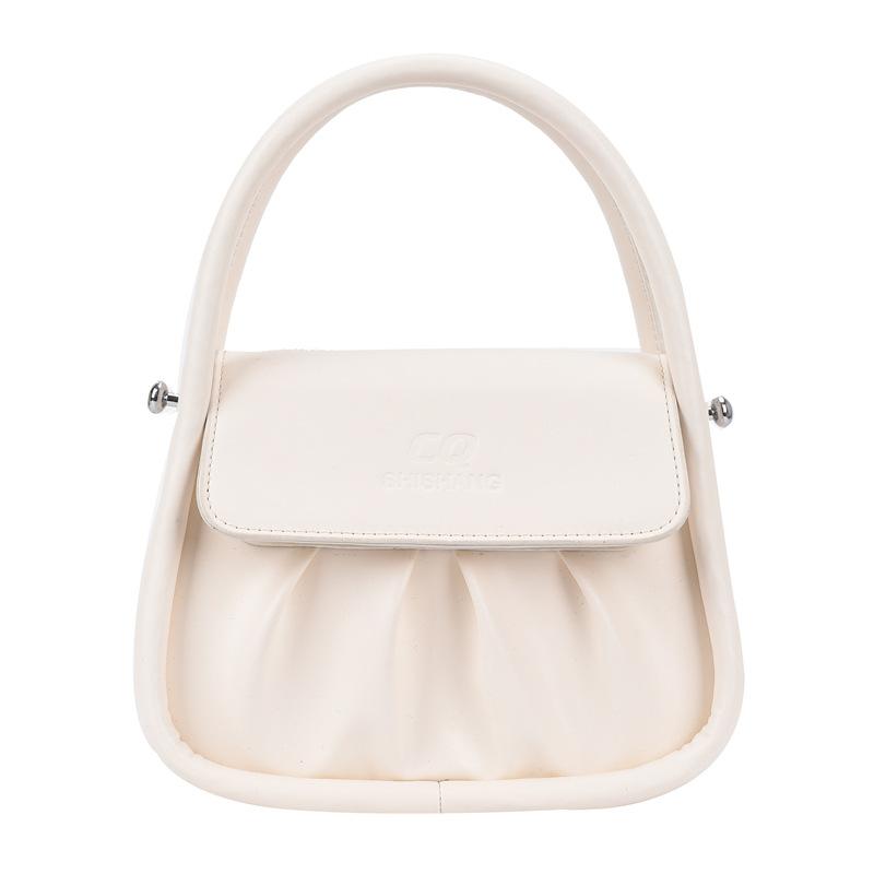 

Simple and fashionable bag women s new spring and summer tide pleated small cage bag shoulder portable soup bag