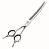 Fenice 7.0 Inch Left Handed Professional Dog Grooming Scissors Curved Thinning Dog Puppy Shears Pets Supplies Groomer Tools