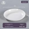 European Style White Melamine Deep Round Plate