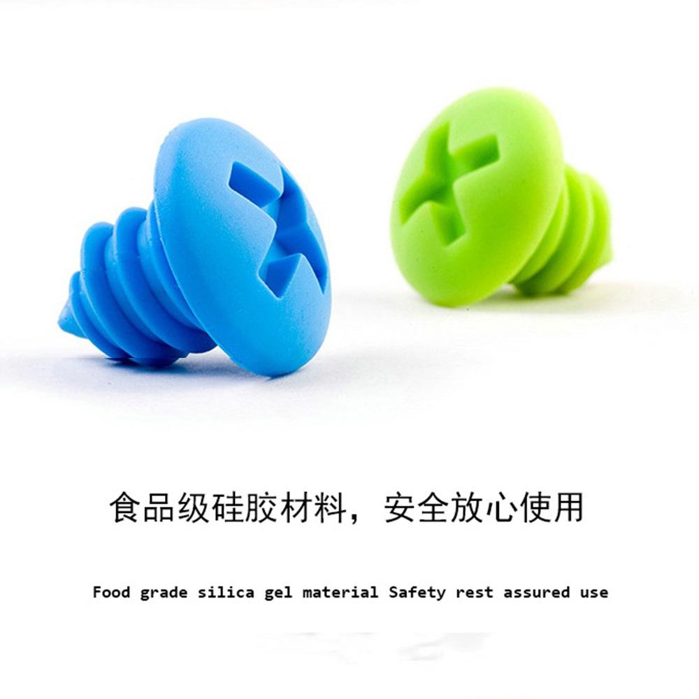 Silicone Champagne Wine Beer Bottle Cork Stopper Plug Wine Bottle Sealer  Bar Kitchen Tool Vacuum Sealed Sealer Plug