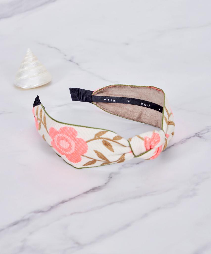 Maia Vine Rose Fluorescent Headband-Pink